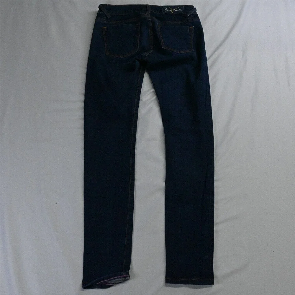 Vigoss 1/2 Jagger Super Skinny Dark‎ Wash Stretch Denim Jeans